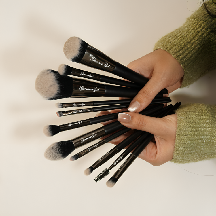 11 PIECE MAKEUP BRUSHES SET FOR FLAWLESS APPLICATION